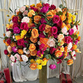 80/70/60/50/30cm Artificial Pink Large Flower Ball, Table Centerpiece for Wedding Event Decor, Road Lead Floral Arrangement