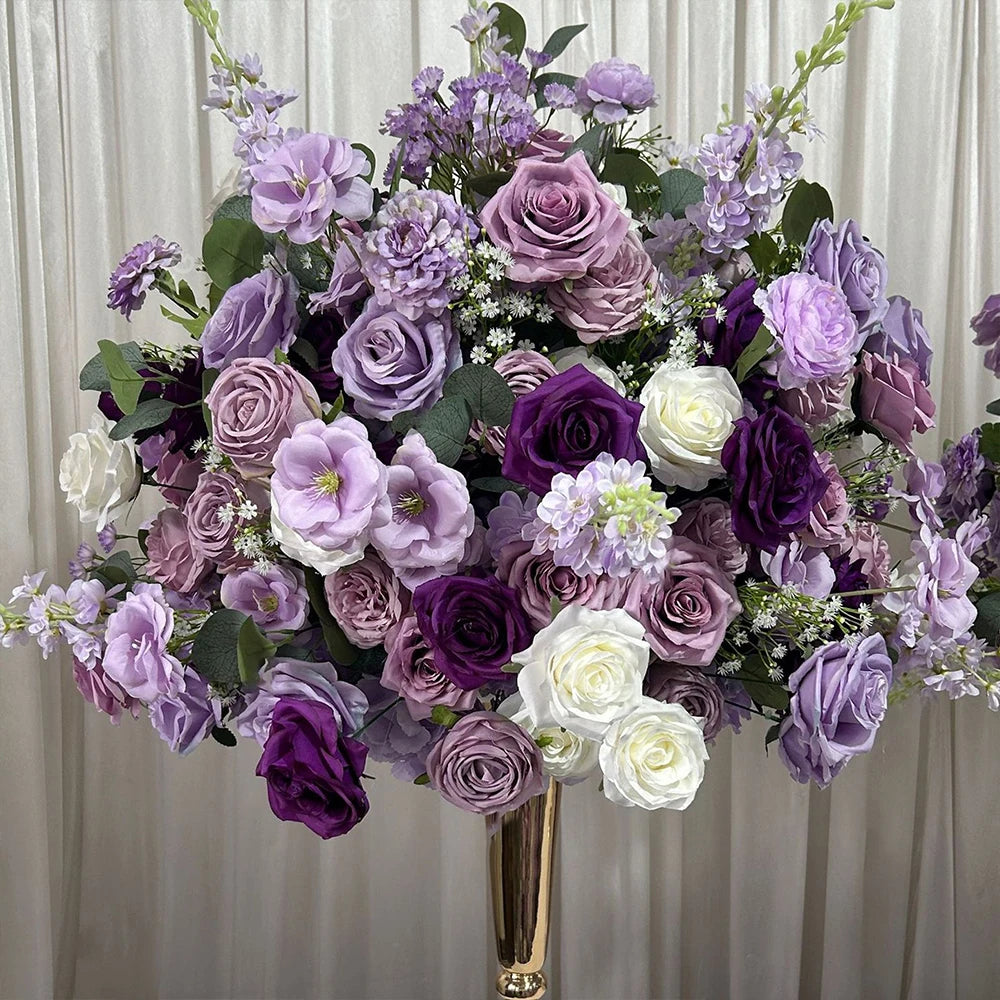 80/70/60/50/30cm Artificial Pink Large Flower Ball, Table Centerpiece for Wedding Event Decor, Road Lead Floral Arrangement