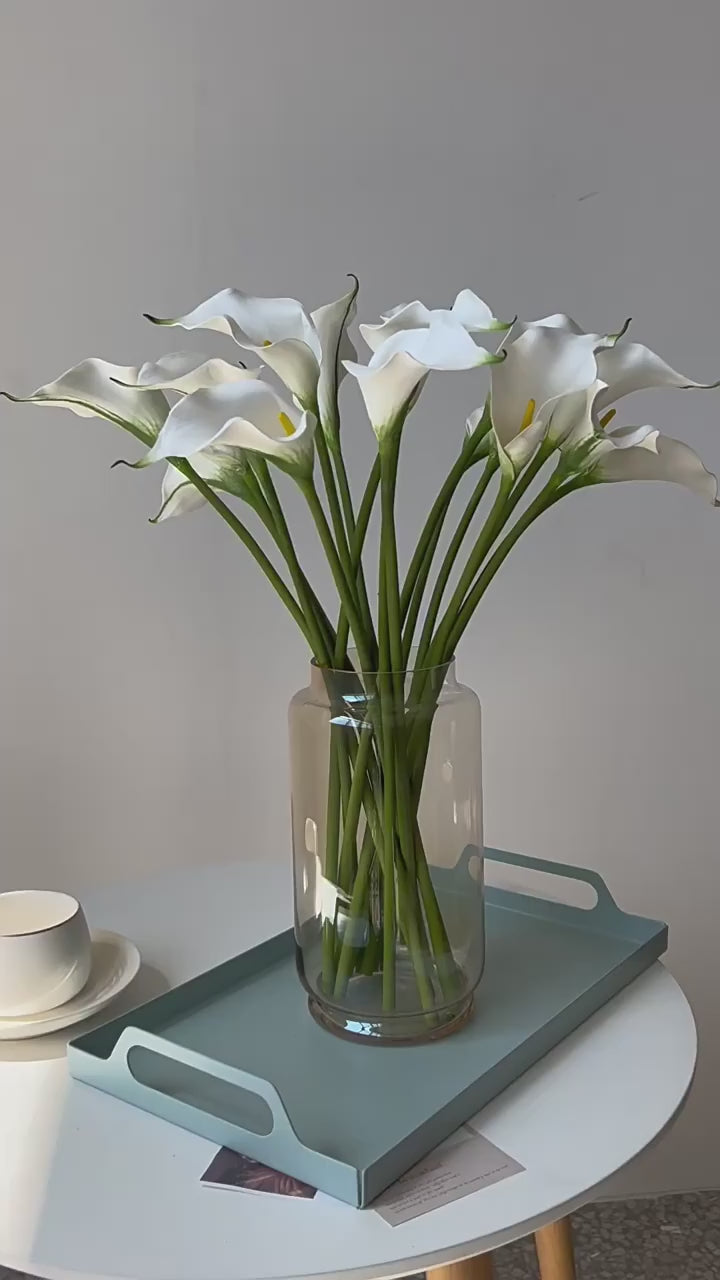 10Pcs Artificial Flowers EVA Calla Lily Home Decoration Living Room Table Flower Arrangement Party Wedding Bouquet Calla Flowers